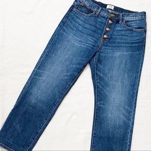 J.Crew Straight Away High Rise Crop Jeans